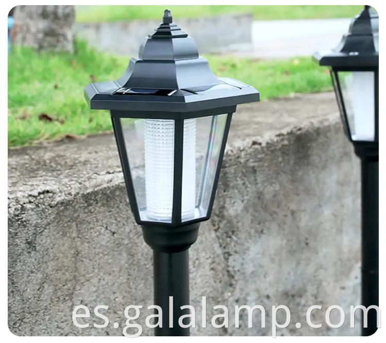 Elegantes luces de linterna solar hexágono vintage para decoración al aire libre